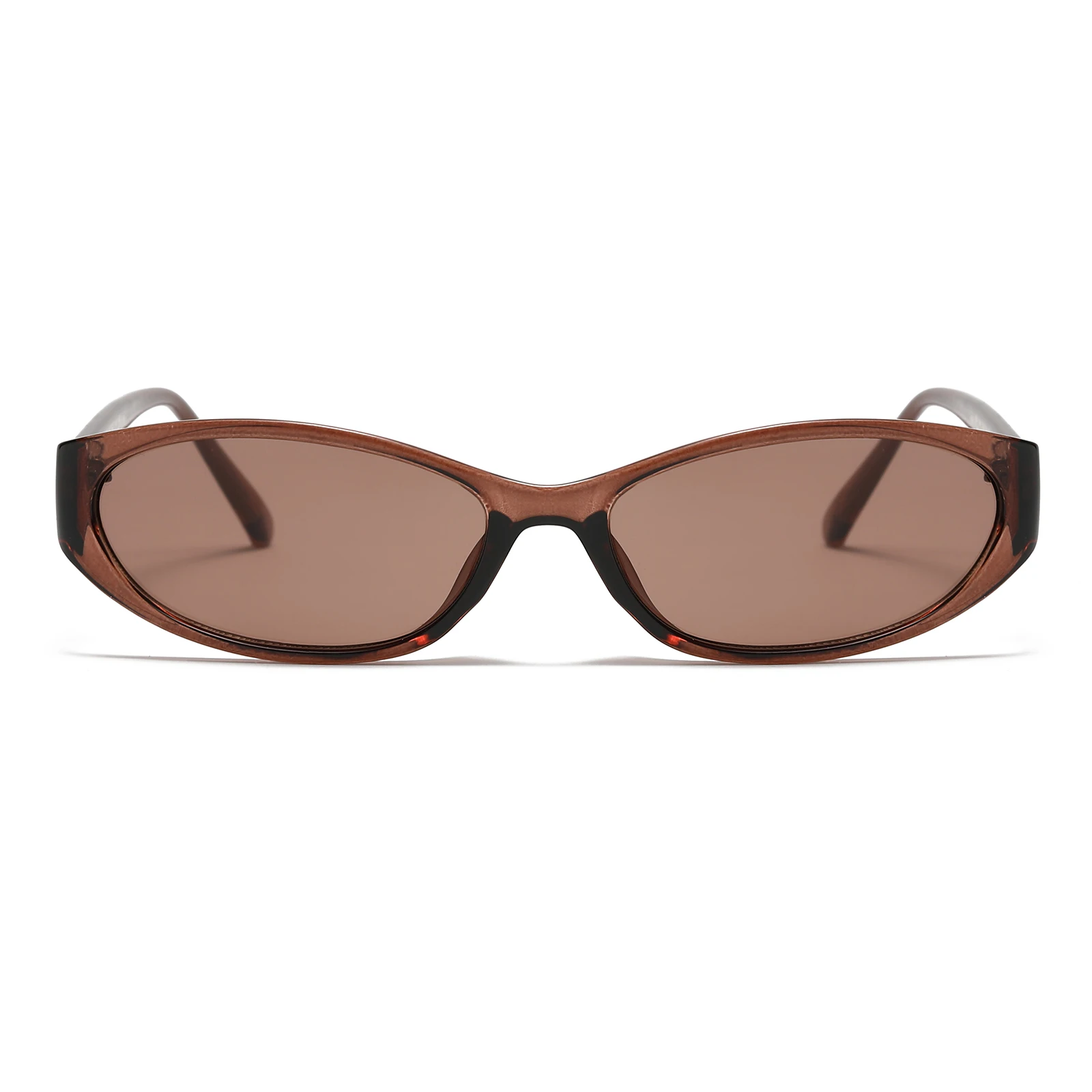 Retro Brown Rectangle Sunglasses Women Men Design Trend CP Inner Temples Sun Glasses Cat Eye Shades Eyewear Female Oculos De Sol
