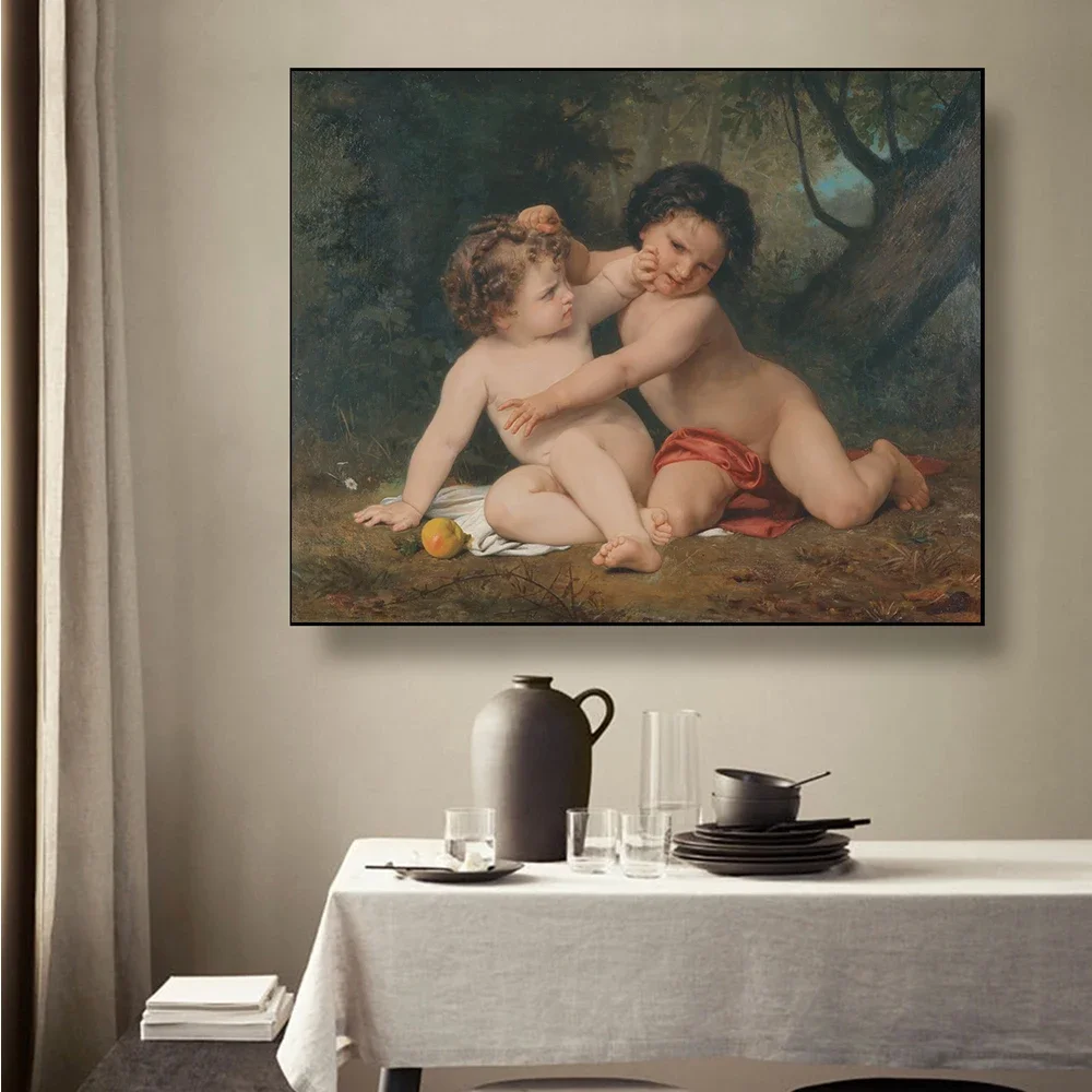 William Adolphe Bouguereau《The War》Canvas Oil painting Artwork Poster Picture Modern Wall Decor Home Decoration