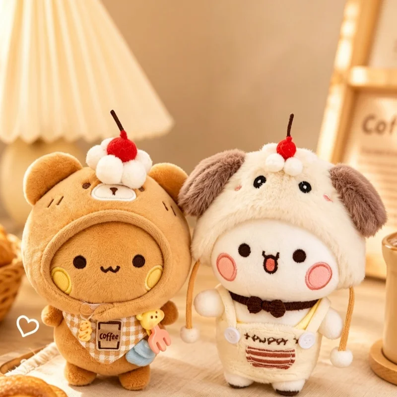 In Stock Authentic Yier And Bubu Plush Doll Keychain Pendant With Clothes Cute Couple Kawaii Toys Birthday/Christmas Gift