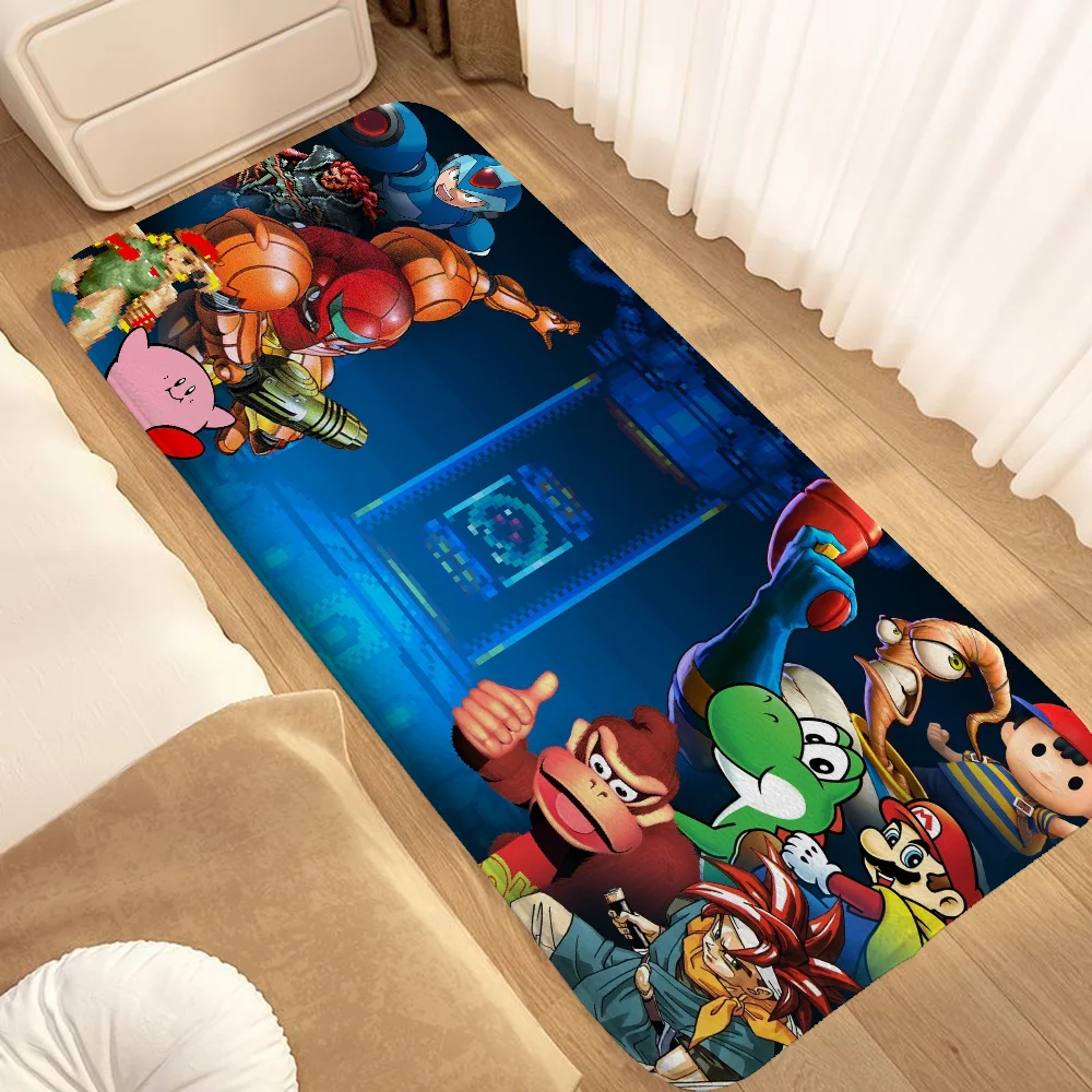 Living Room Mat N-Nintendo Main Door Entry Mat Rugs Entrance Doormat Floor Mats Carpet Home Choice Foot Kitchen Bathroom Bath