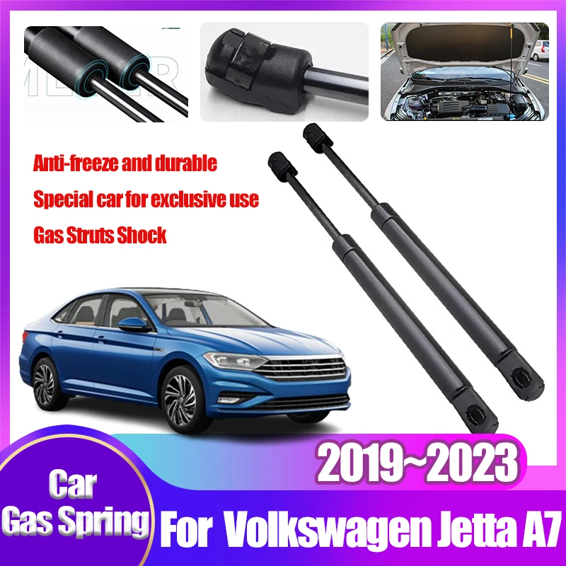 

For VW Volkswagen Jetta A7 MK7 Vento 2019~2023 2022 Hydraulic Front Trunks Engine Spring Prop Hood Shock Strut Car Accessories