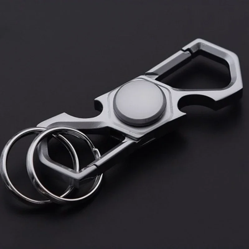 Keychain Fidget Spinner EDC Metal Relieve Stress Reducing Toys Bottle opener Spinning Top Gyroscope Antistresse Cool Things Gift