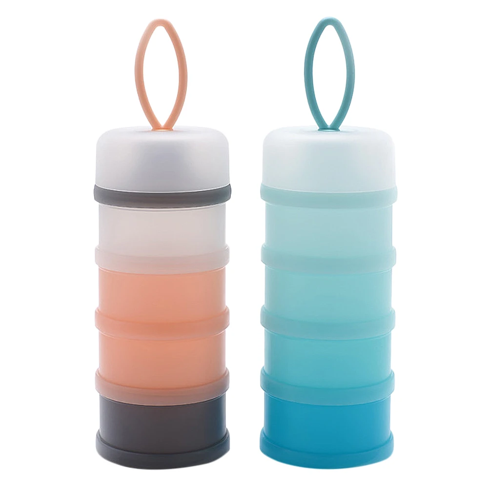 

2Pcs Baby Milk Powder Storage Box Large Capacity Container Portable Safe Healthy Material Travel Outdoor Home Use