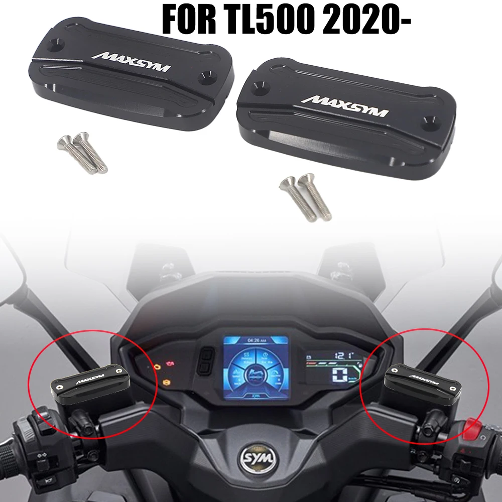 

Motorcycle Accessories Front Brake Clutch Fluid Reservoir Cap Cover Kit For SYM MAXSYM TL 500 TL500 2020