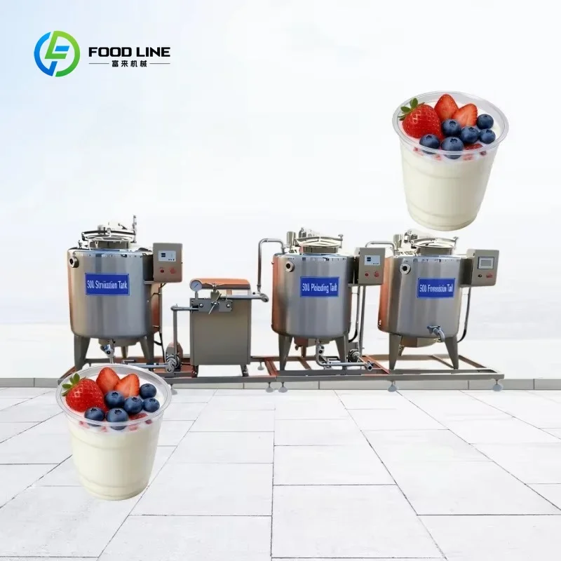 Multifunctional Commercial Continuous Yogurt Processor Automatic Dairy Processing Machine custom
