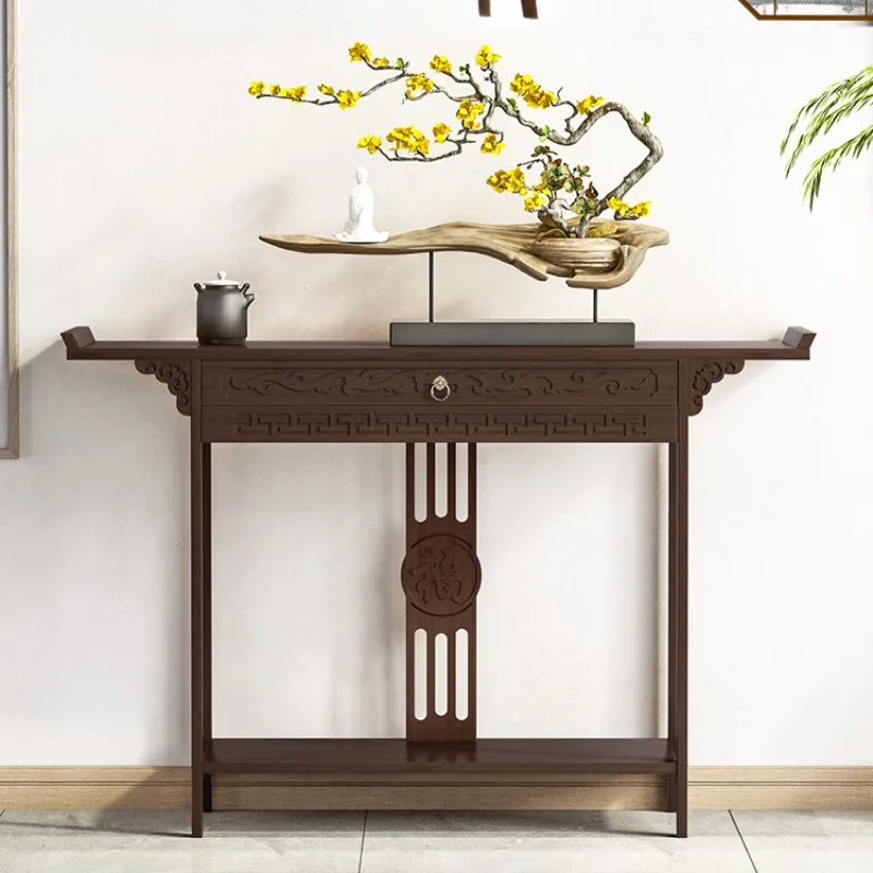 New Chinese Style Super Narrow Porch Desk, Long Modern Contracted Wall Reliant Case Desk