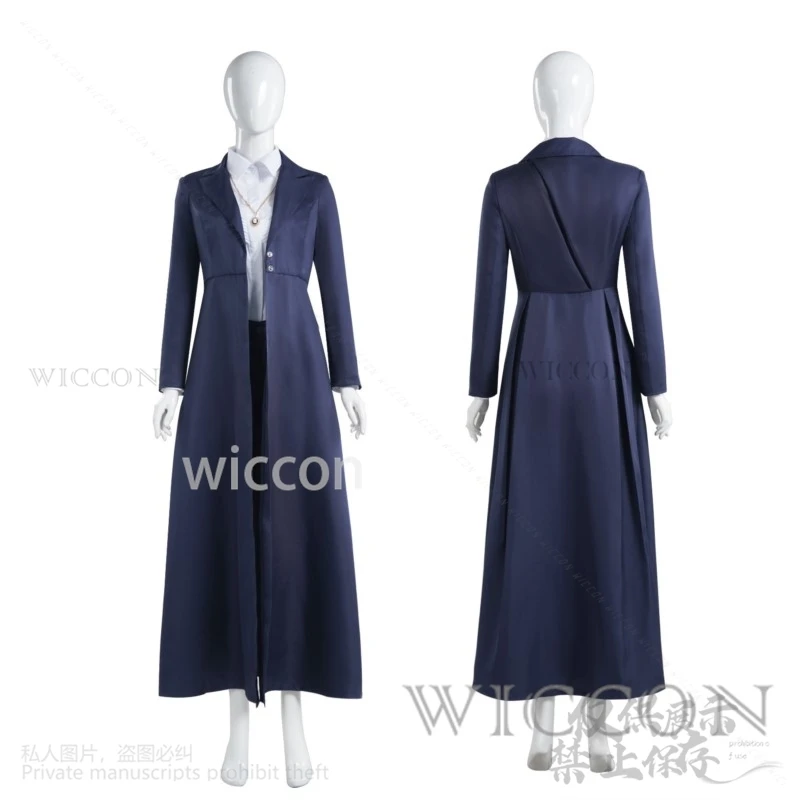 Anime Film Hexe Agatha Cosplay Kostüm Uniform Perücke Graben Hemd Hosen Halskette Anzug Halloween Xmax Party Für Frau Angepasst