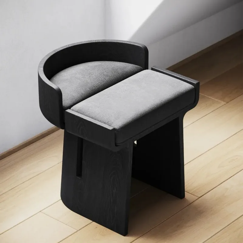 New Chinese-style wabi sabi bed and breakfast leisure living room low stool change shoes