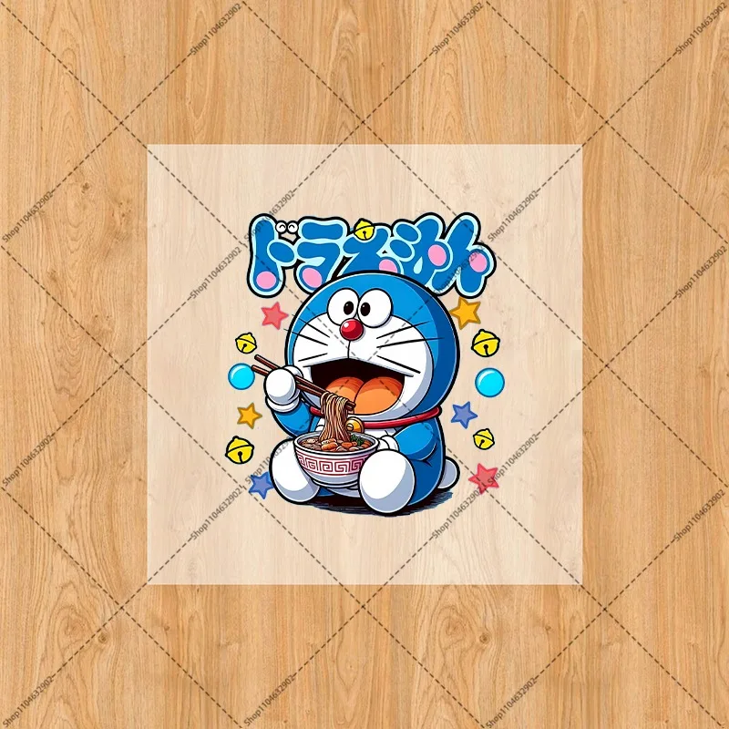 Doraemons Iron on Patches Washable Heat Thermal Transfer Stickers Anime Cartoon Character Derivative Peripherals Sticker Gifts - view 2