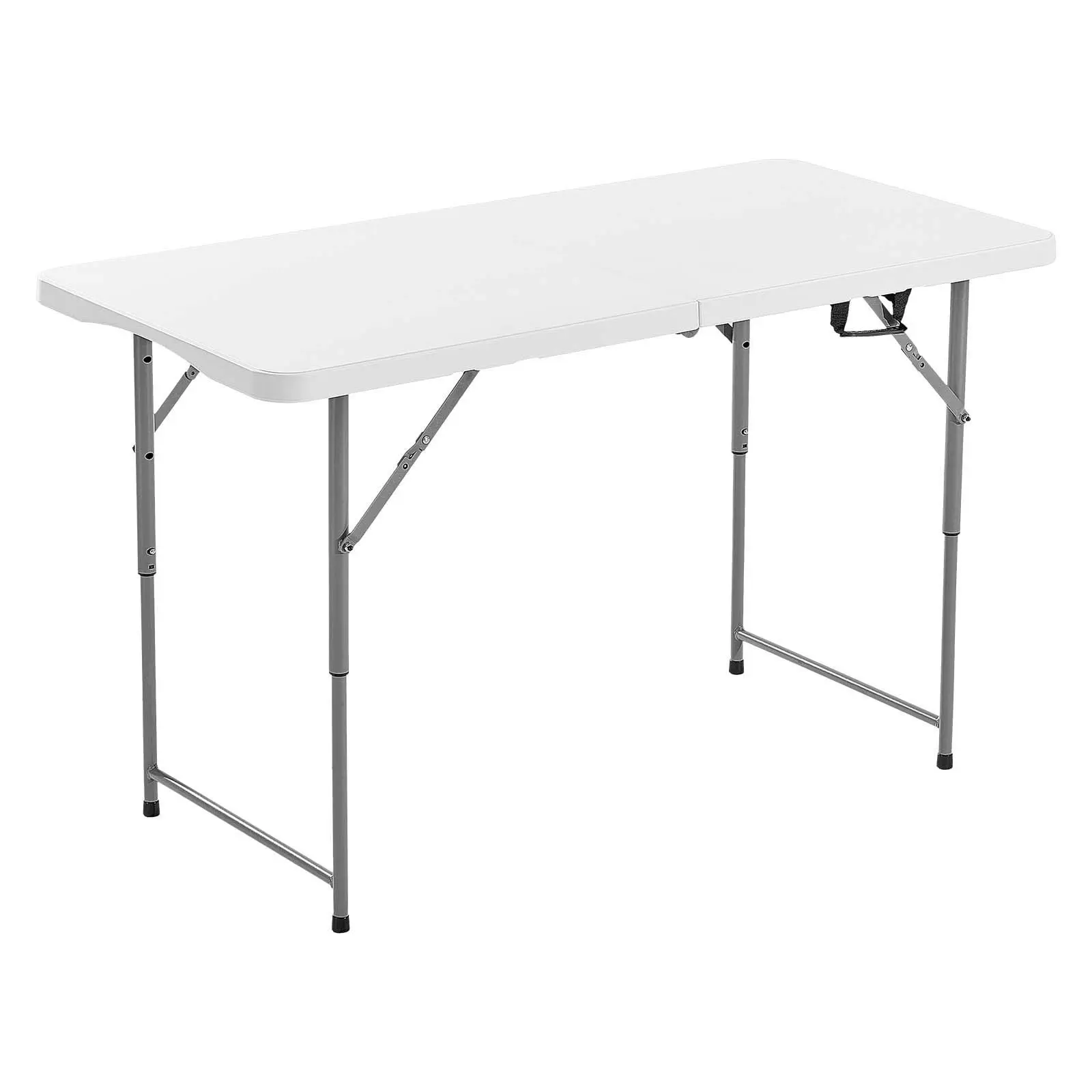 

4 Ft Plastic Folding Table Portable Picnic Utility Table Handle Indoor od