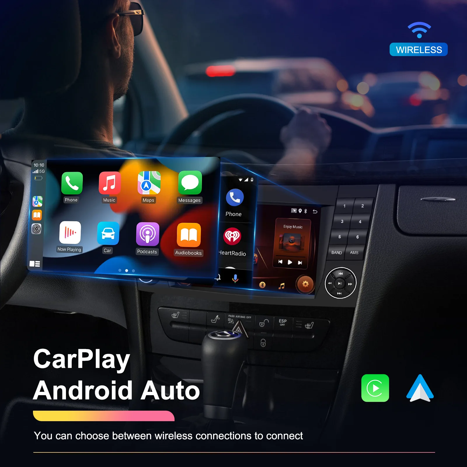 Android Car radio Carpaly GPS Navigation HD reverse camera For Mercedes-Benz CLS C219 S211 W211 W219 E55 E63 CLS55 CLS300 E230 - view 3