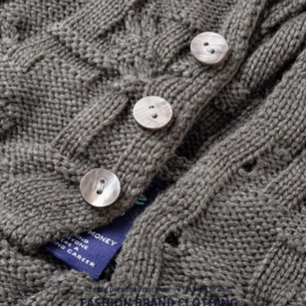 MJWQ-suéteres con capucha de diseño de punto americano para hombre, jersey de calle alta para primavera e invierno, Tops informales de moda de nicho para hombre 010279