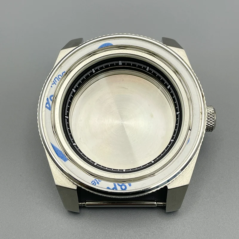 43mm NH35 Stainless Steel Watch Case Sapphire Glass For King Samurai NH35 NH36 4R 7S26 Movement Men Watch Case Repair Part