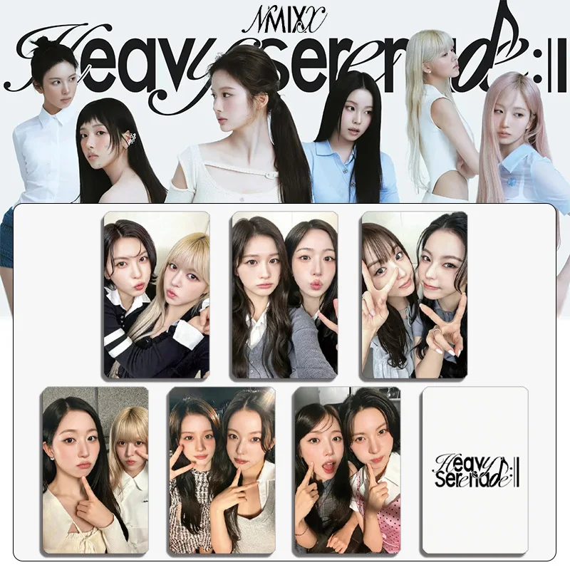 6pcs NEW KPOP mini 5th album Heavy Serenade,NMIXX,Lomo card