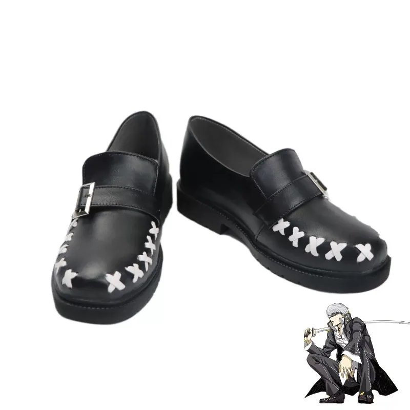 

P4 Game Yu Narukami Cosplay Shoes School Uniform Shoes