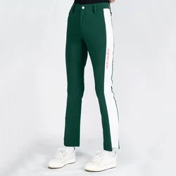 Golfist Golf Summer Autumn Women's Long Pants Elastic Breathable Causal Sports Trousers Slim Fit Side Color Block Pants