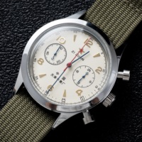 DD38mm/40mm 1963 Homage Men Watches Bubble Glass Beat Quartz Clock waterproof 3Bar business luxury vintage Pilot Men watch