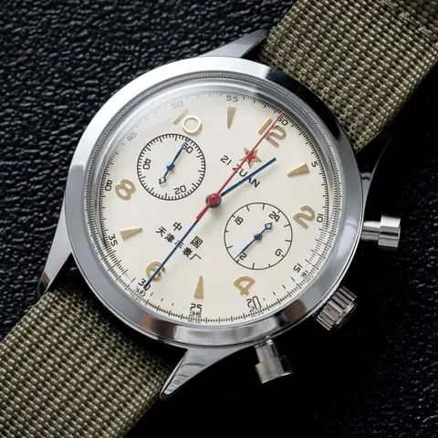 DD38mm/40mm 1963 오마주 남자 시계 버블 돔 유리 비트 쿼츠 시계 방수 3Bar 비즈니스 럭셔리 빈티지 파일럿 남자 시계 Best5