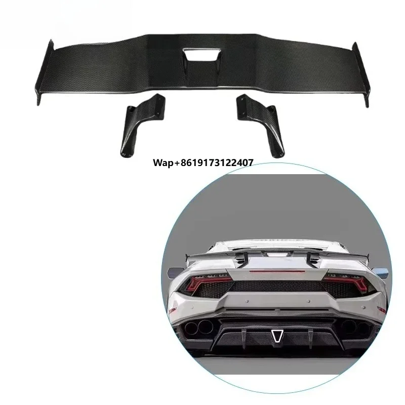 For LP580 LP610 Carbon Fiber Rear Ducktail Spoiler Carbon Fiber Spoiler