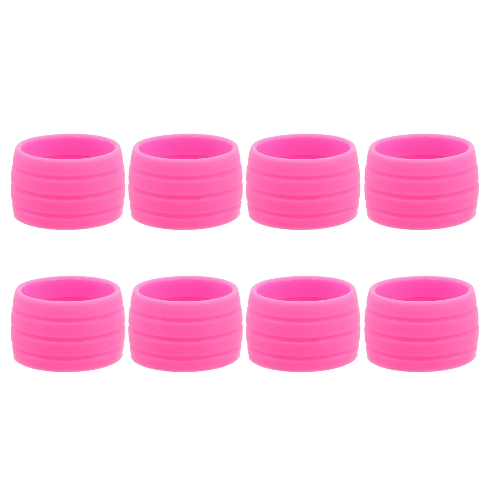 

8Pcs Silicone Bicycle Handlebar Tape Fixing Rings Elastic Non Slip Retaining Rings Soft Wrap Sleeves for Mountain Road Bike