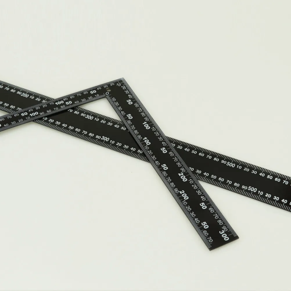 

1Pcs L-Square Stainless Steel Carpenter Square 90 Degree Angle Ruler Black Compact Accurate Measurement L-Square