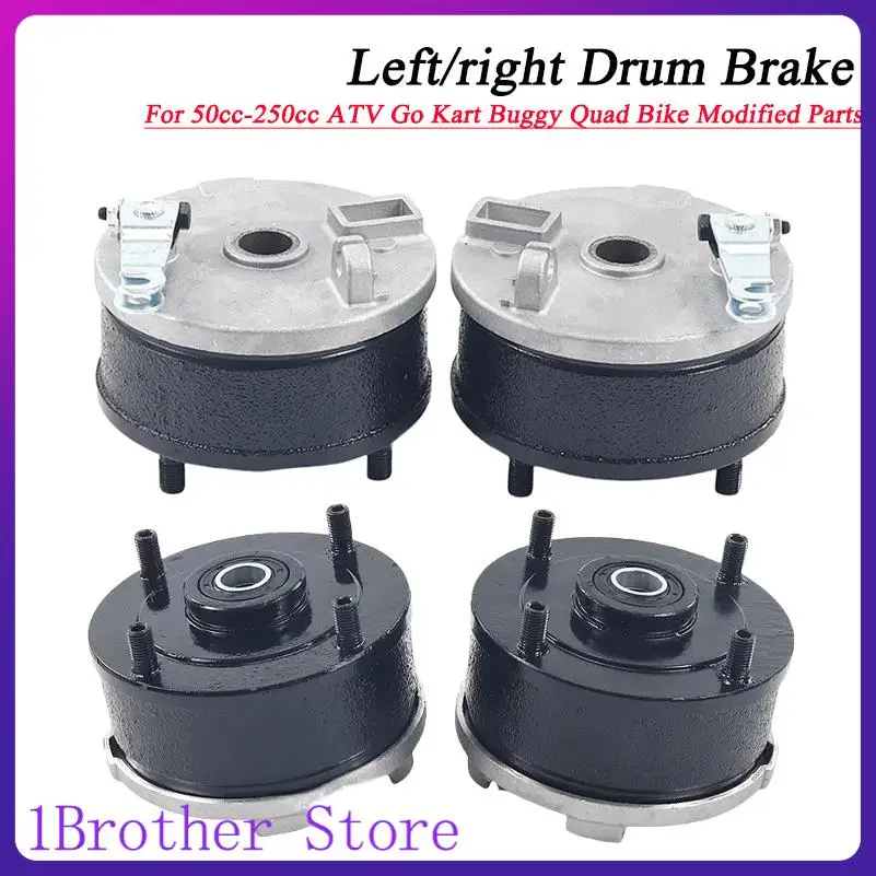 

4 Studs Left/right Drum Brake Assembly With Cover 110mm(780mm) For 50cc-250cc ATV Go Kart Buggy Quad Bike Modified Parts