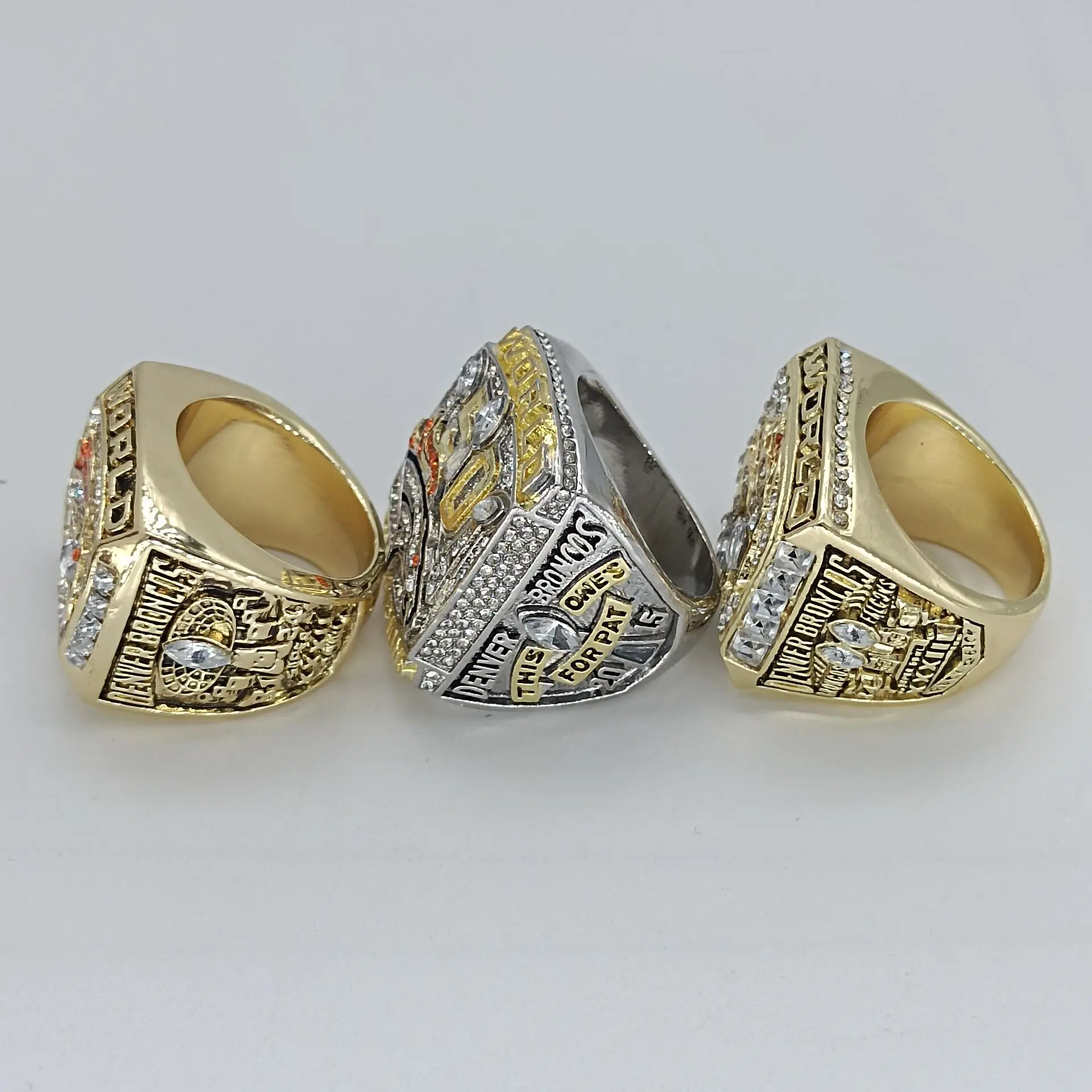 1997/1998/2015 بطولة كرة القدم خاتم هدية مروحة خاتم تذكارية هدية الأزياء والمجوهرات