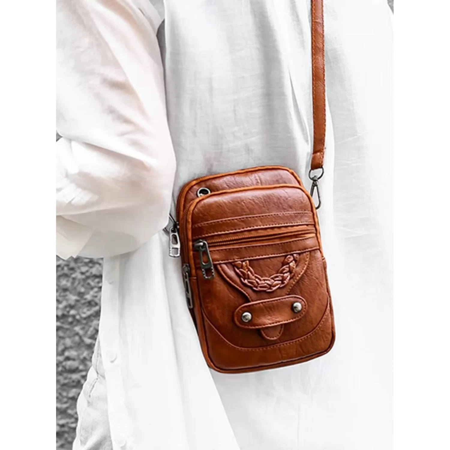 

여성용 PU 소프트 가죽 Poh더 invest], 대용량 캐주얼 및 경량 larla더 arag, 크로스바디 arag