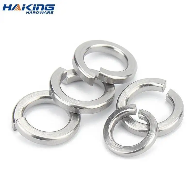 

10/ 50/ 100pcs Spring Split Lock Washer Elastic Gasket M1.6 M2 M2.5 M3 M4 M5 M6 M8 M10 M12 M16 M24 M27 M30 A2 Stainless Steel