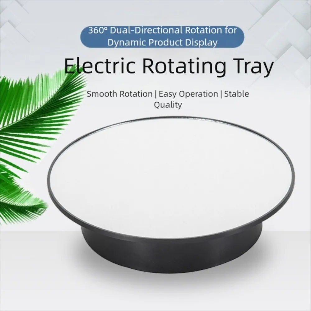 

2 in 1 Rotating Turntable 360° Rotation Motorized Electric Display Stand with Mirror Jewelry Holder Jewelry Display Platform