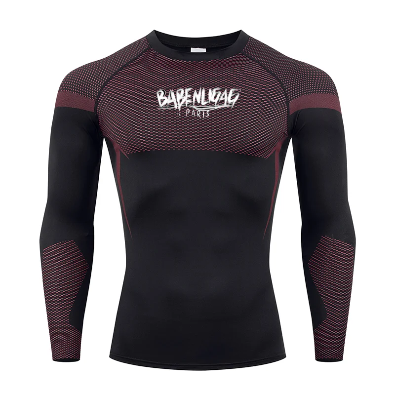 Men's Compression T-Shirt Quick Moisture Wicking Sweatproof Fitness Sportswear for Running Jogging Tight Fitting