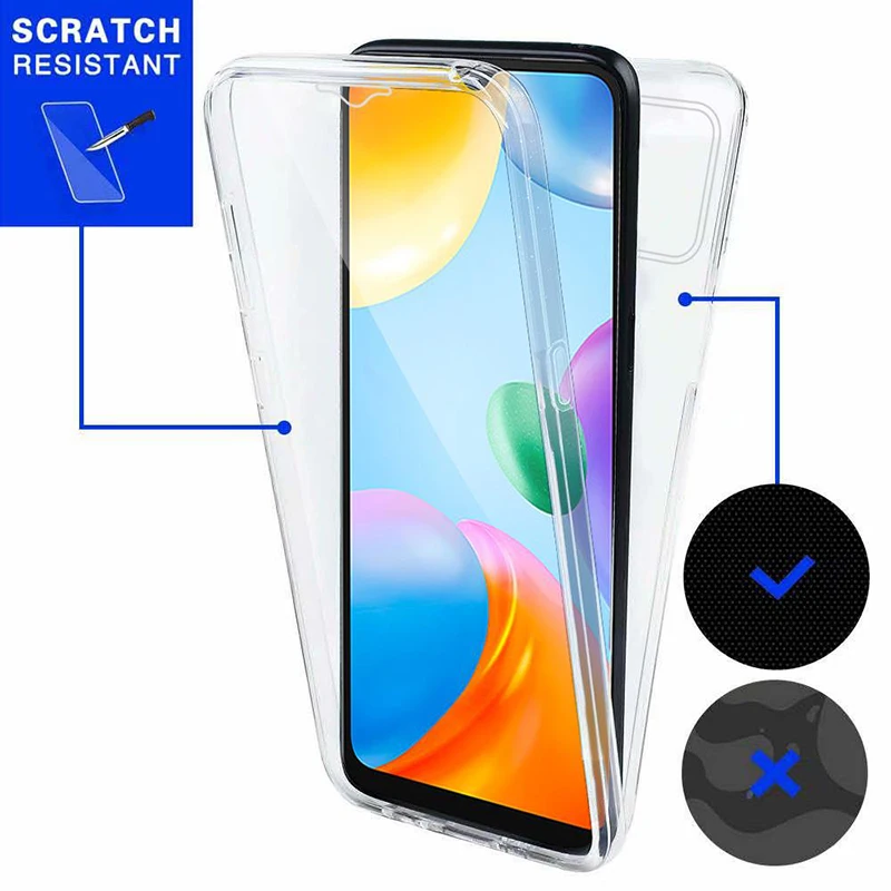 Xiaomi Redmi Note用のデュアルレイヤーハイブリッドハードカバー,Xiaomi Redmi用の完全なカバー,Note 13 12 4g 5g 11s 10 9 8 7 Redmi7 8 9 9a 9c 10c 12cおよび13c