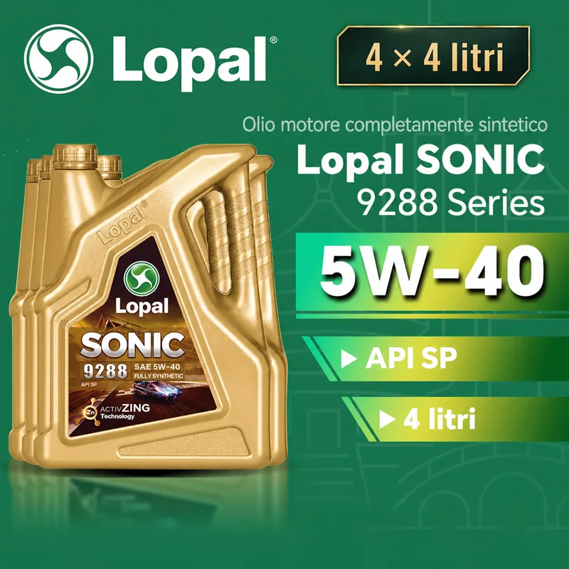 Olio Motore Lopal SONIC 9288 5W-40, API SP, 4 X 4L