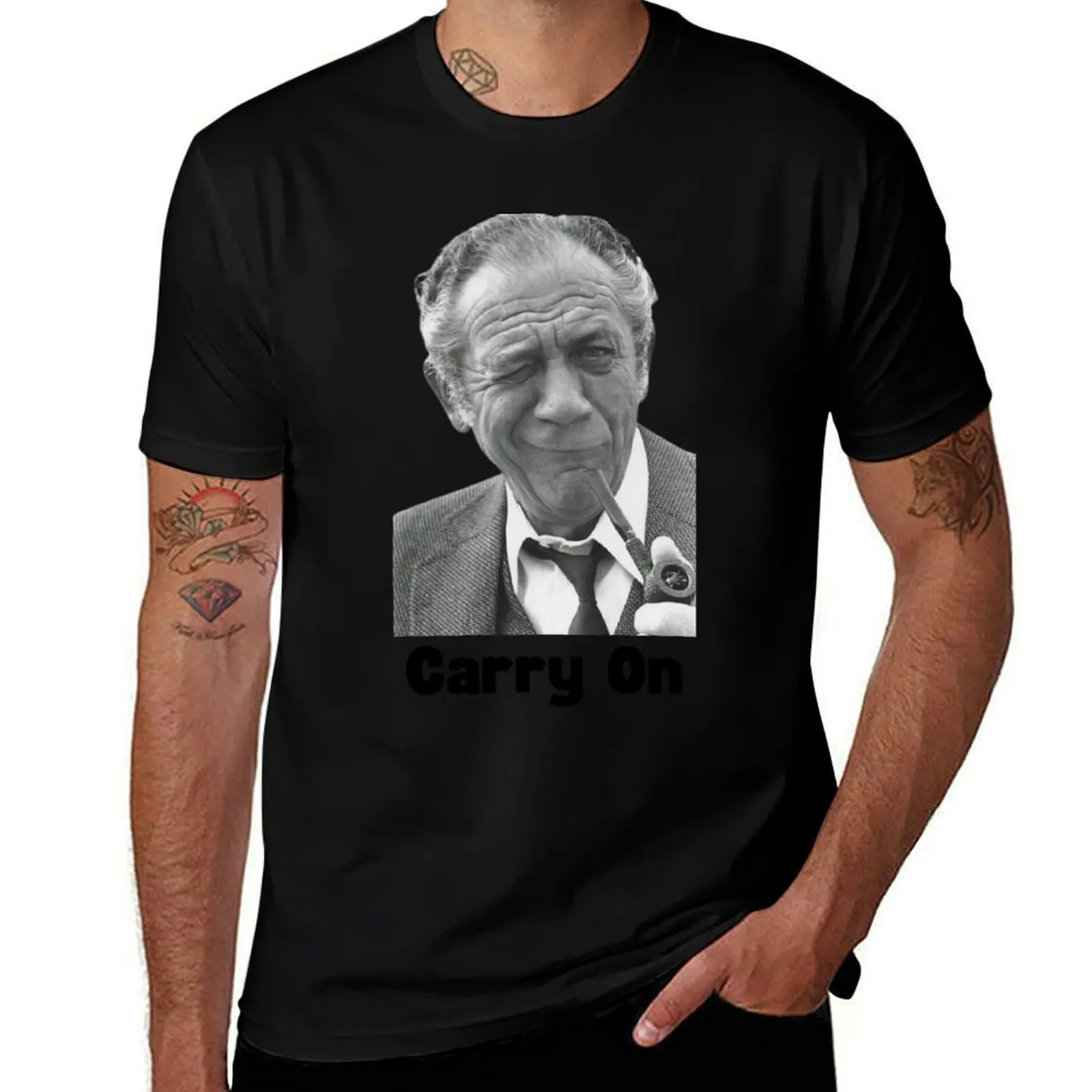 

Sid James - Carry on! T-Shirt oversized graphic tee T-shirts man boys animal print T-shirt men