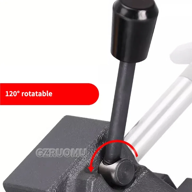 Double Track Precision Clamping Vise 4 Inch Flat nose Pliers Woodworking Operation Fixed Clip Hand Tool Drill Chuck Multi Clamp