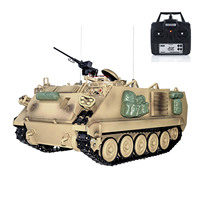 1/16 Tongde RC Military Tank M2412-C M113A2 APC Turret Rotation 360 Degree Infrared LED Light Sound Remoted Panzer Electric Toy