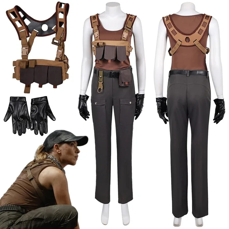 العالم ولادة جديدة زورا بينيت تأثيري الخيال الملابس 2025 فيلم الجوراسي اكسبلورر زي تمويه النساء فانتازيا ملابس الحفلات