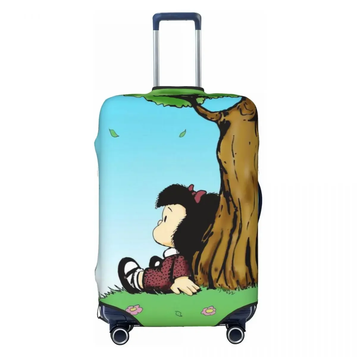 Mafalda Print Luggage Protective Dust Covers Elastic Waterproof 18-32inch Suitcase Cover Travel Accessories