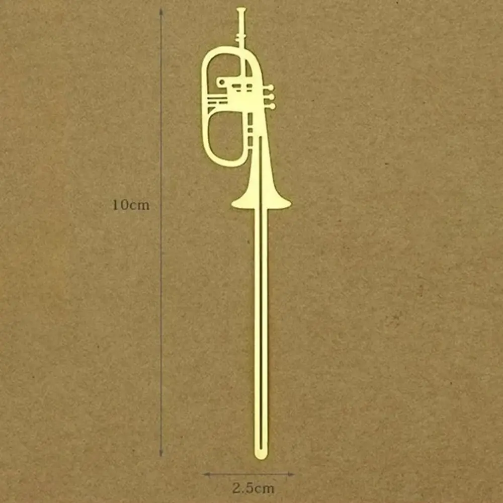 Модные золотые музыкальные ноты, музыкальные инструменты, закладки, металлические школьные принадлежности, создатель книг Meta, офисные подарки, скрепки для бумаг, канцелярские принадлежности