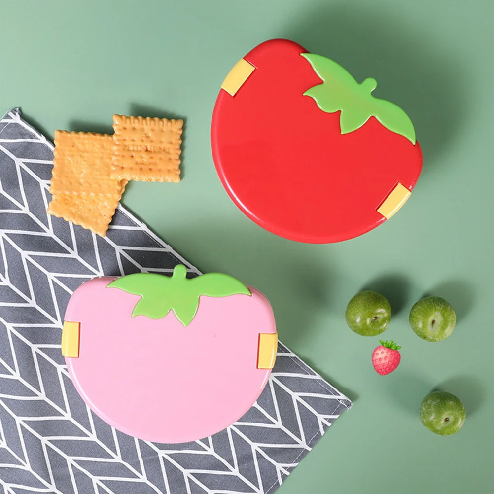 

2Pcs Fun Shaped Meal Box Secure Seal Portable Food Container for Daily Use Camping Bbq Reusable Household Bento Storage