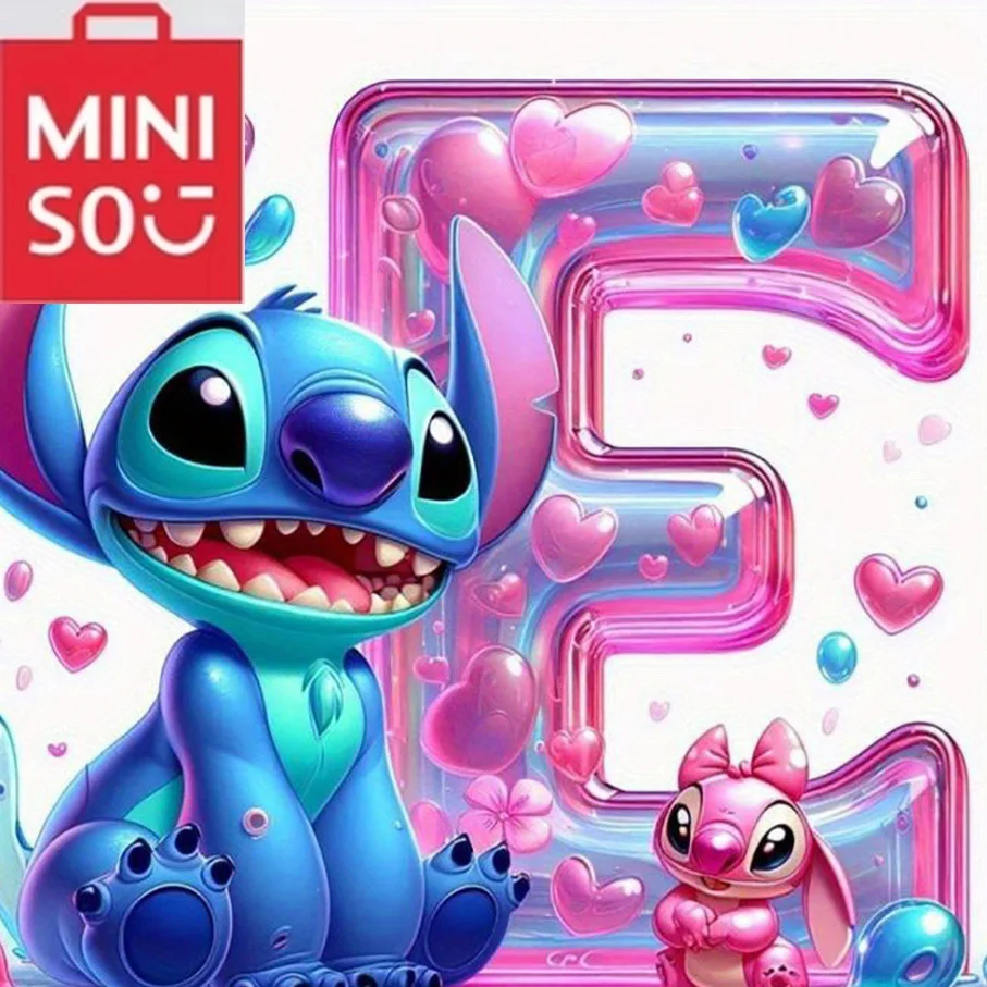 

MINISO Disney 5D DIY Cartoon Diamond Painting Embroidery Stitch Heart Alphabet Mosaic Angel 26 Letters Christmas Decor