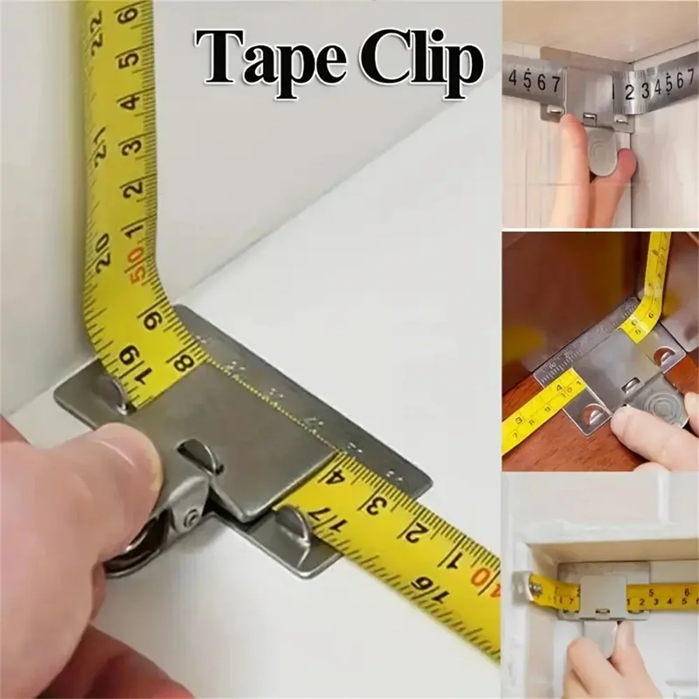 1pc Stainless Steel Measuring Tape Clip: Get Accurate Measurements Every Time!