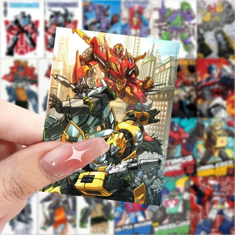 60PCS Transformers Bumblebee Optimus Prime Crosshairs Ironhide Cartoon Laptop Phone Case Children Toy Sticker Wholesale