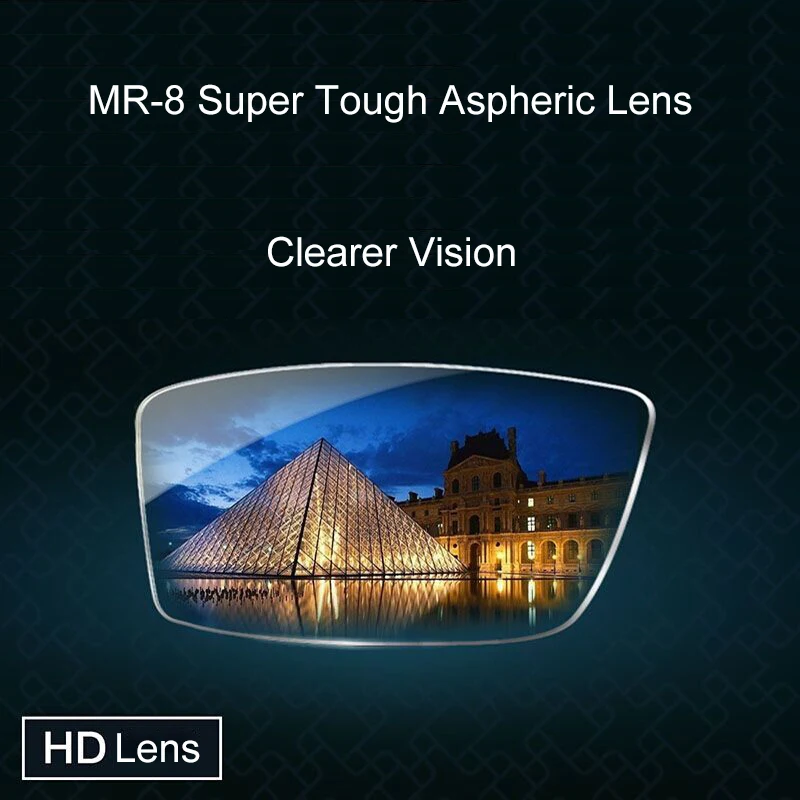 Horead HD Optical Glasses Lenses 1.56 1.61 1.67 1.74 Myopia Presbyopia Thin Prescription Lens Aspheric Resin Anti-blue Light