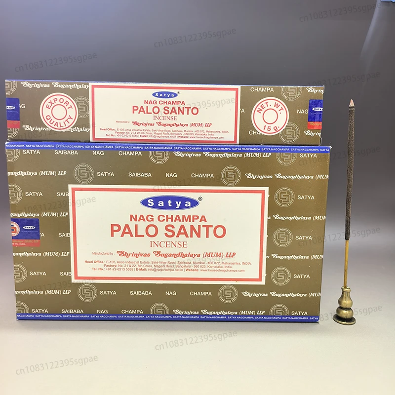 Incense Complete Box（Includes 12 small boxes）Satya Nag Champa Original, Palo Santo Lavender BLACK OPIUM OUDH (Handmade in India)