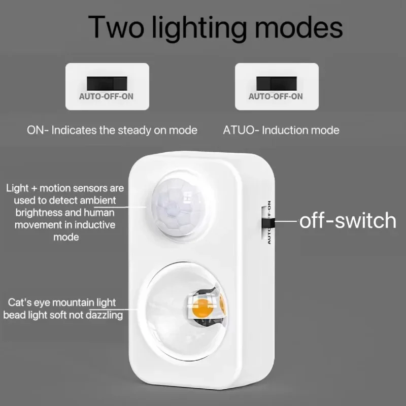 Xiaomi LED Night Lamp With Motion Sensor USB Rechargeable Under Cabinet Wall Light Projector For Room Kitchen Bedrom Stair Lamp