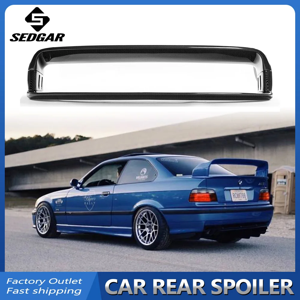 

E36 Rear Trunk Spoiler High Quality ABS Gloss Black Carbon Fiber For BMW E36 M3 Sedan Coupe 1990 91 92 93 94 95 96 97 98 99 2000