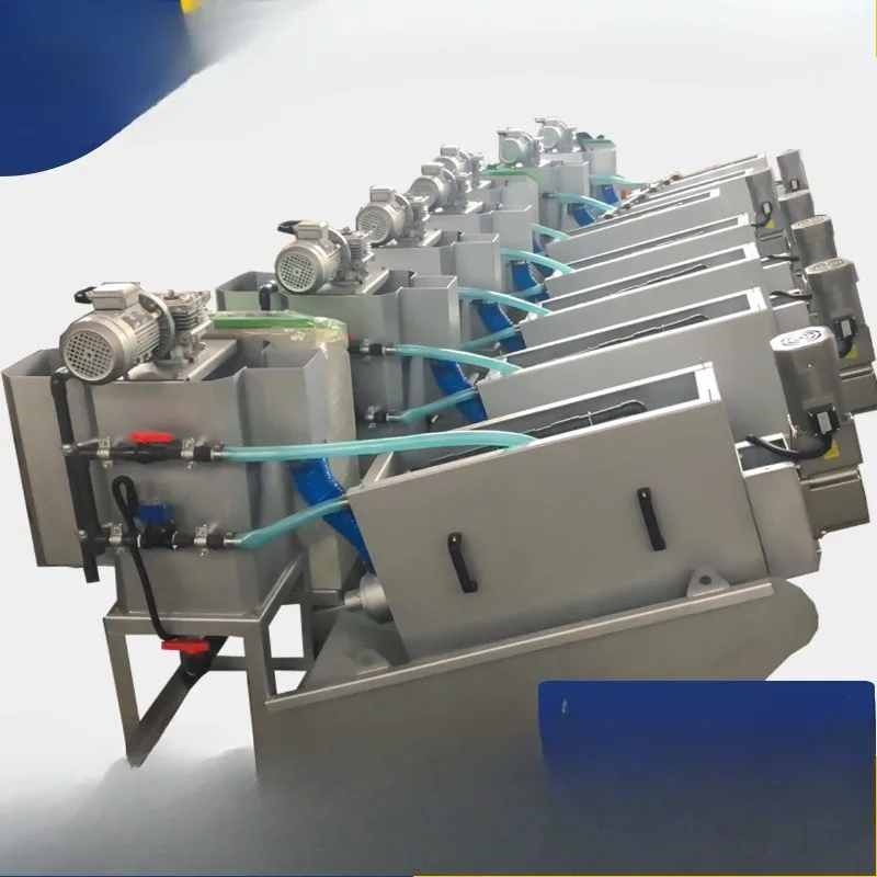 Stacked screw sludge dewatering machine 304 all stainless steel stacked screw sludge dewatering machine