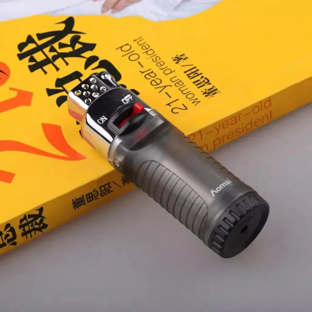 2027 New Personalized High-end Aomai Grinding Wheel Lighter, New Fashionable Candy Transparent Lighter