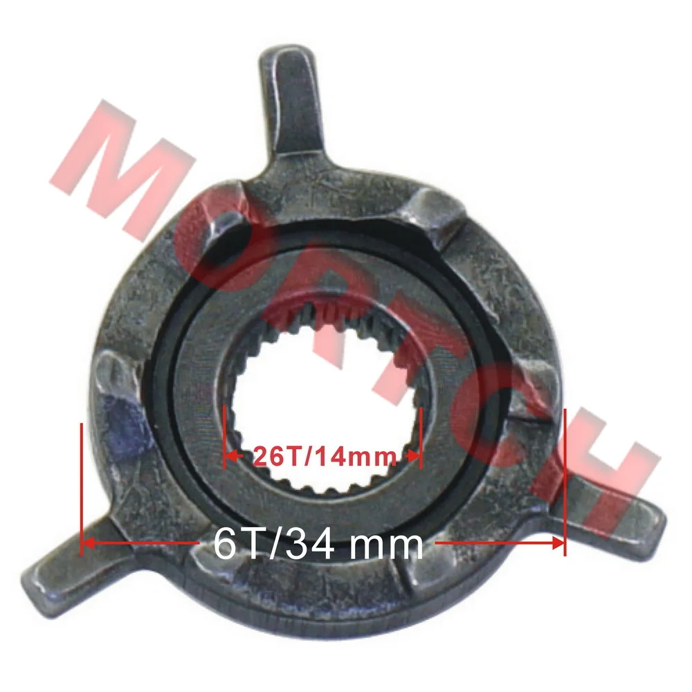 GY6 50cc Plate Drive Gear 50-4033F For GY6 50cc Chinese Scooter Moped 139QMB Engine